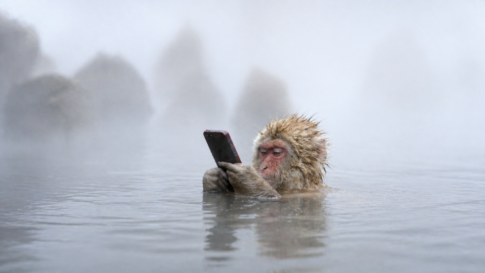 Contact us monkey in water